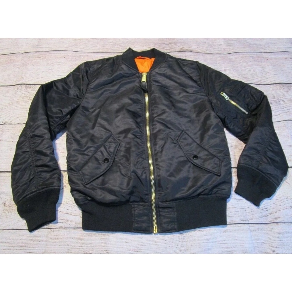 Alpha Industries Official US Defense Dept Contractor Reversible Mens Jacket Med
